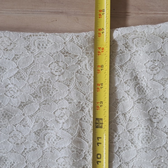 Sequin Heart Lined Lace Stretch Shift 3/4 Sleeve Chic Fitted Formal Dress - Picture 8 of 10